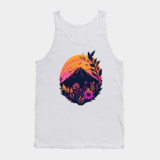 the nature's flowers and mountains Tank Top